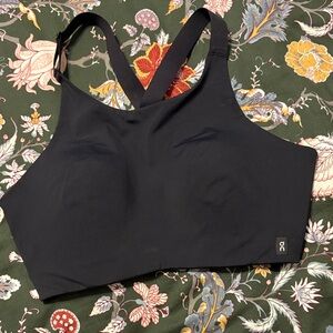 On Running Midnight Black Sports Bra